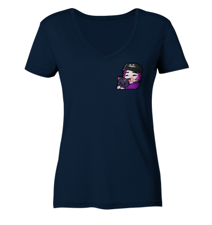 x3_kaspa Hug - Ladies V-Neck Shirt