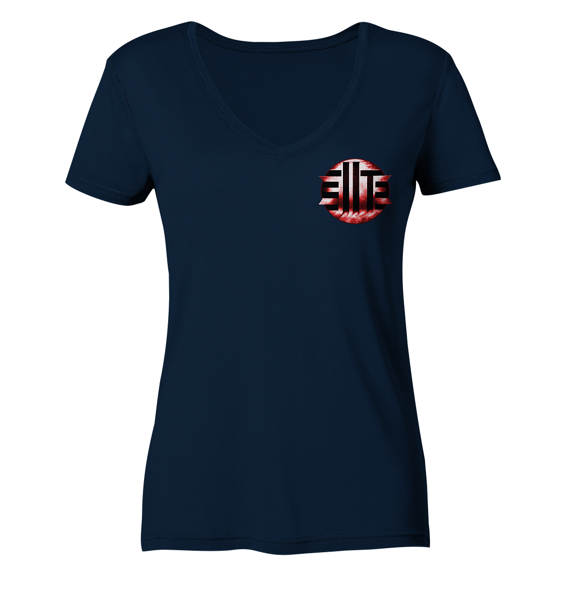 DieElite Logo - Ladies V-Neck Shirt