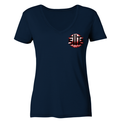 DieElite Logo - Ladies V-Neck Shirt