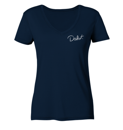 D4HRT Unterschrift - Ladies V-Neck Shirt