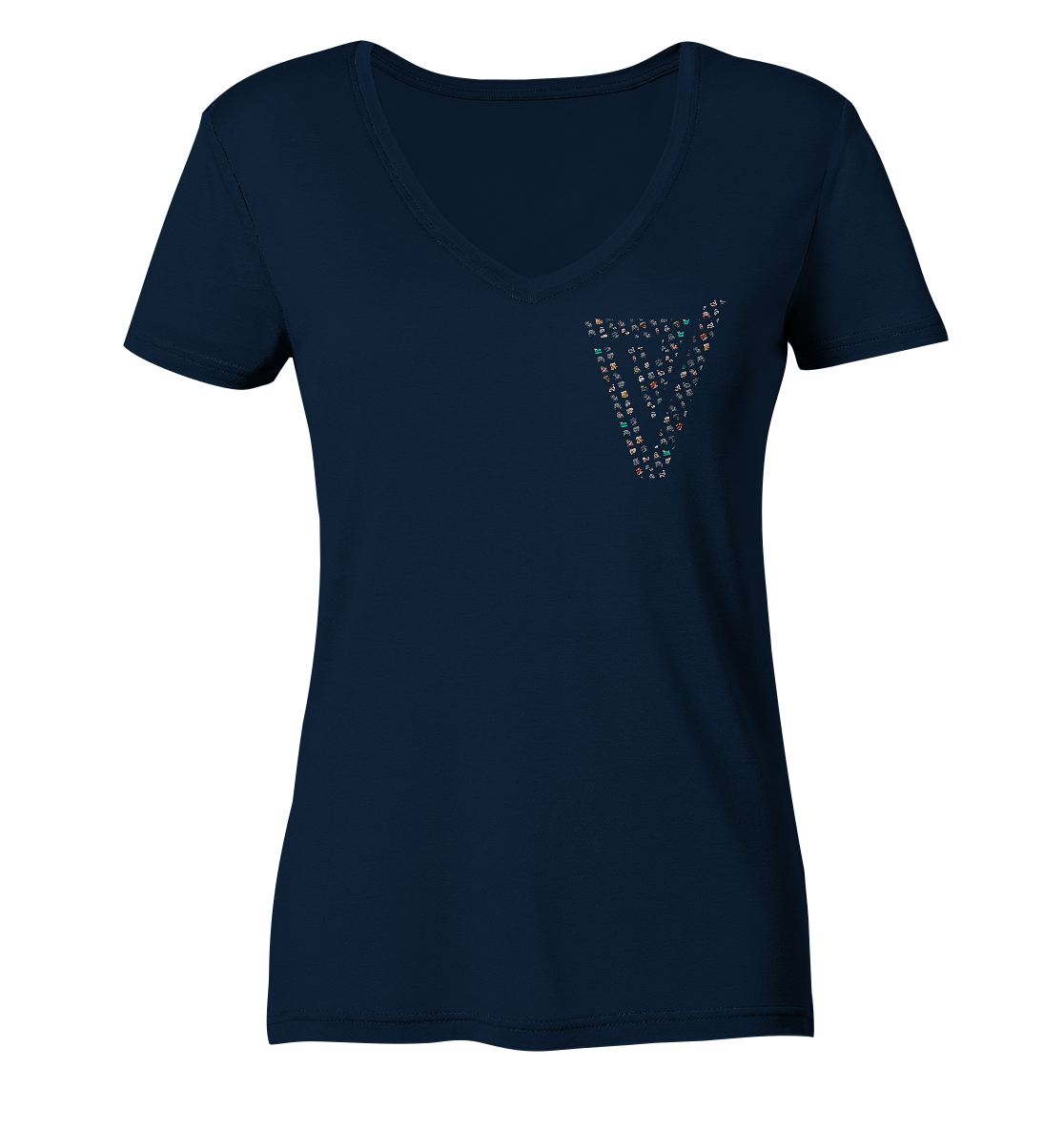 Verdipwnz Emotes - Ladies V-Neck Shirt