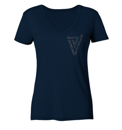 Verdipwnz Emotes - Ladies V-Neck Shirt