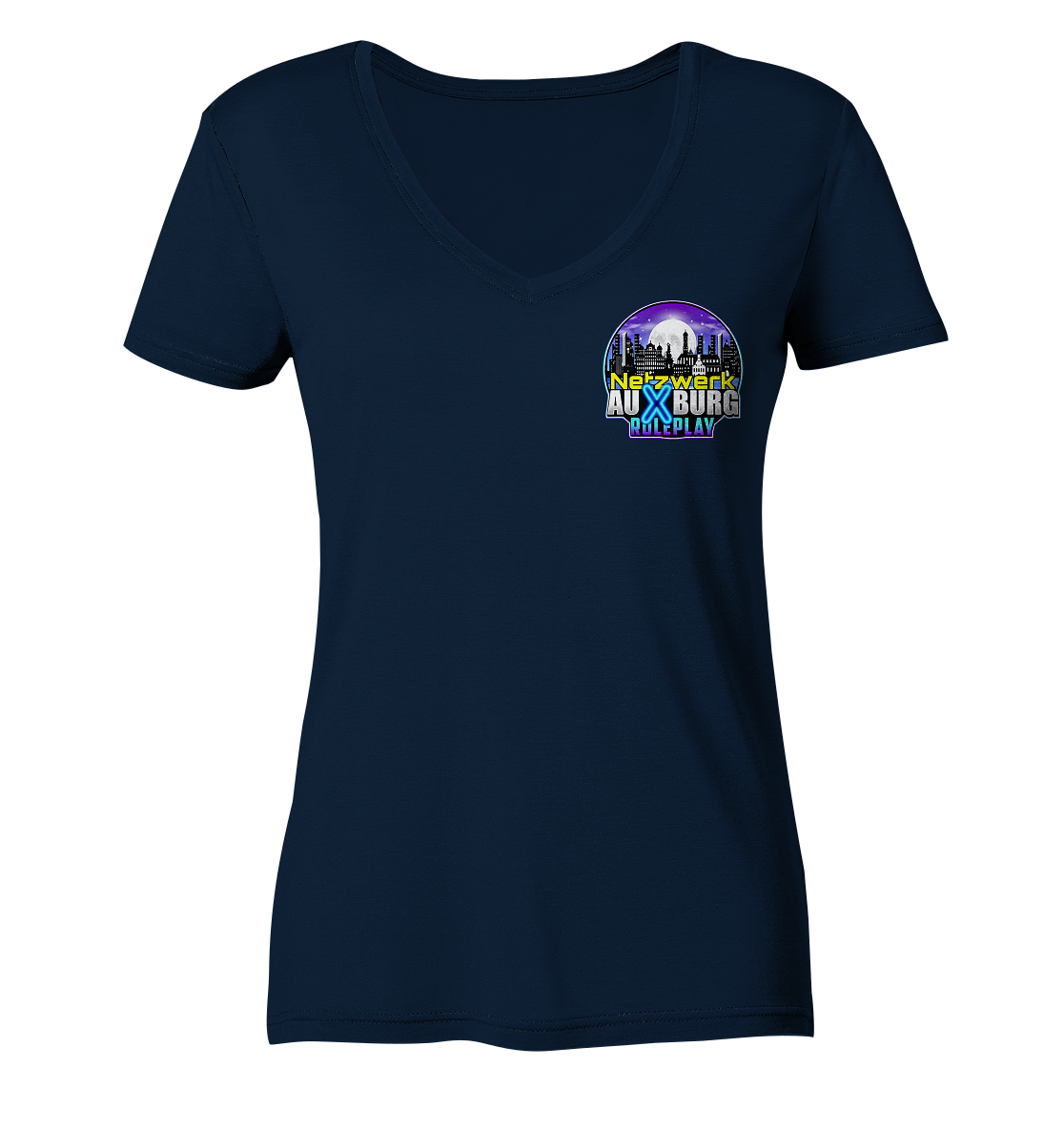 Auxburger Roleplay Logo - Ladies V-Neck Shirt