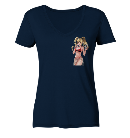 Miezchen Beach - Ladies V-Neck Shirt