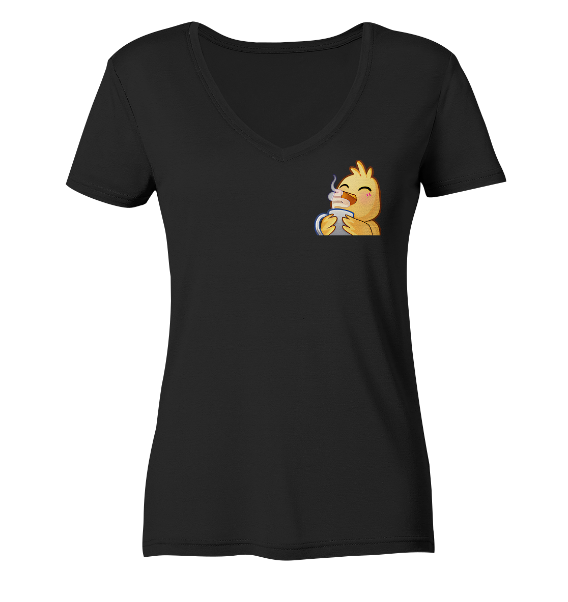 Hahnkaffee - Ladies V-Neck Shirt