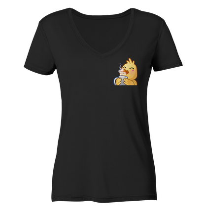 Hahnkaffee - Ladies V-Neck Shirt