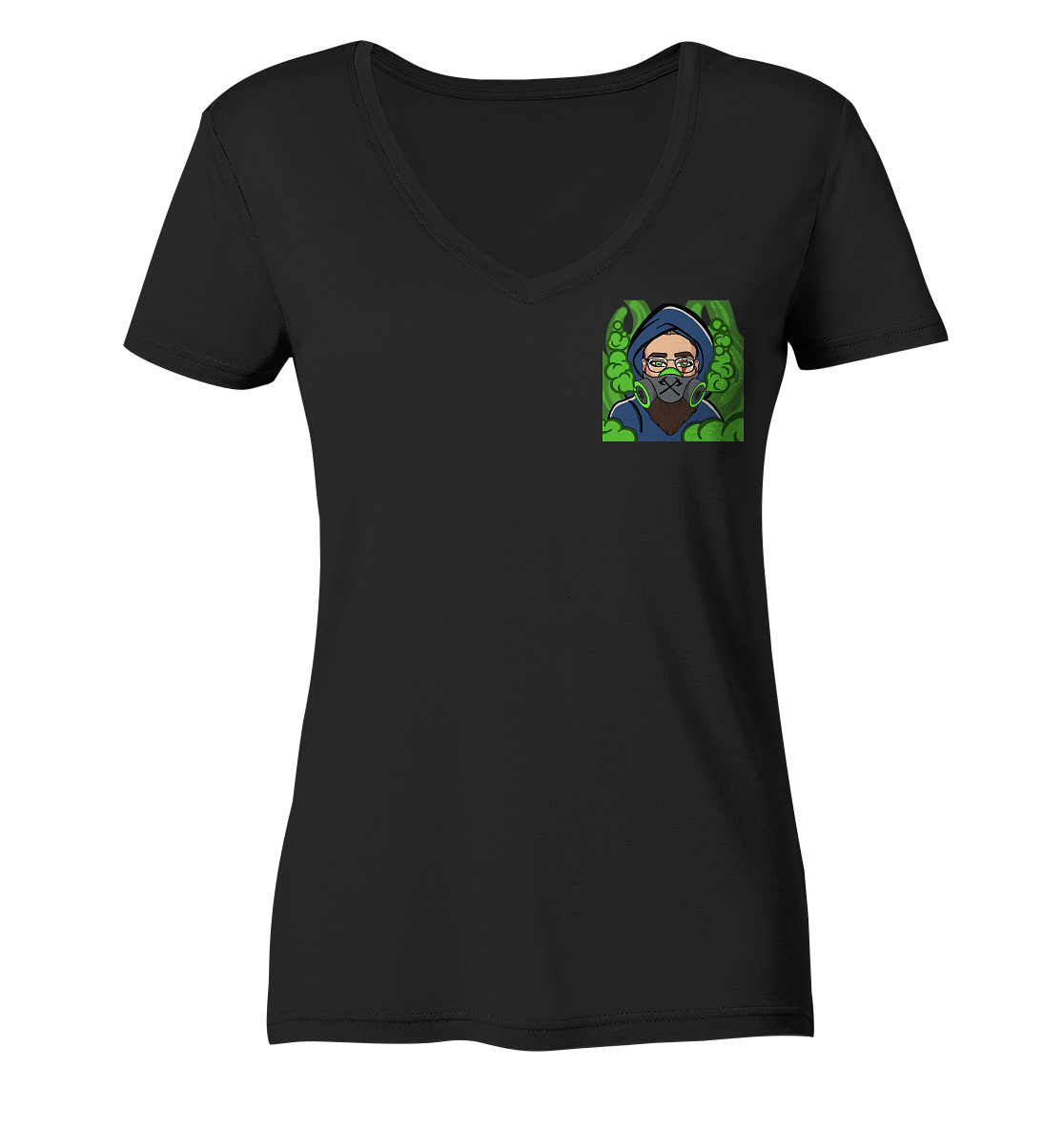 Adropon Mask - Ladies V-Neck Shirt