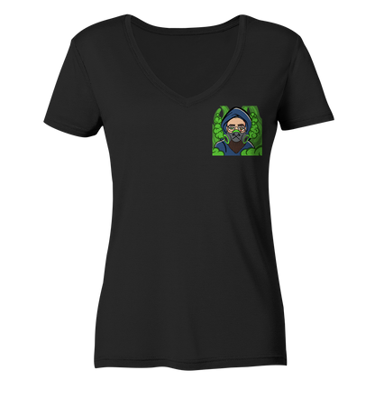 Adropon Mask - Ladies V-Neck Shirt