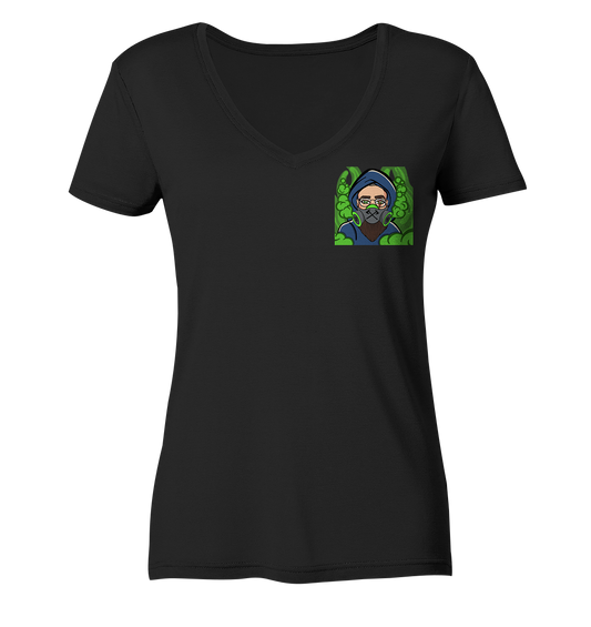 Adropon Mask - Ladies V-Neck Shirt