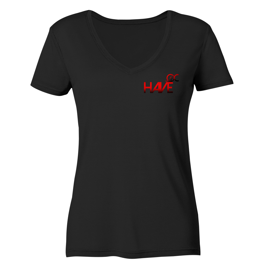 Haveoc Logo - Ladies V-Neck Shirt