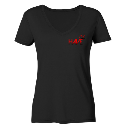 Haveoc Logo - Ladies V-Neck Shirt