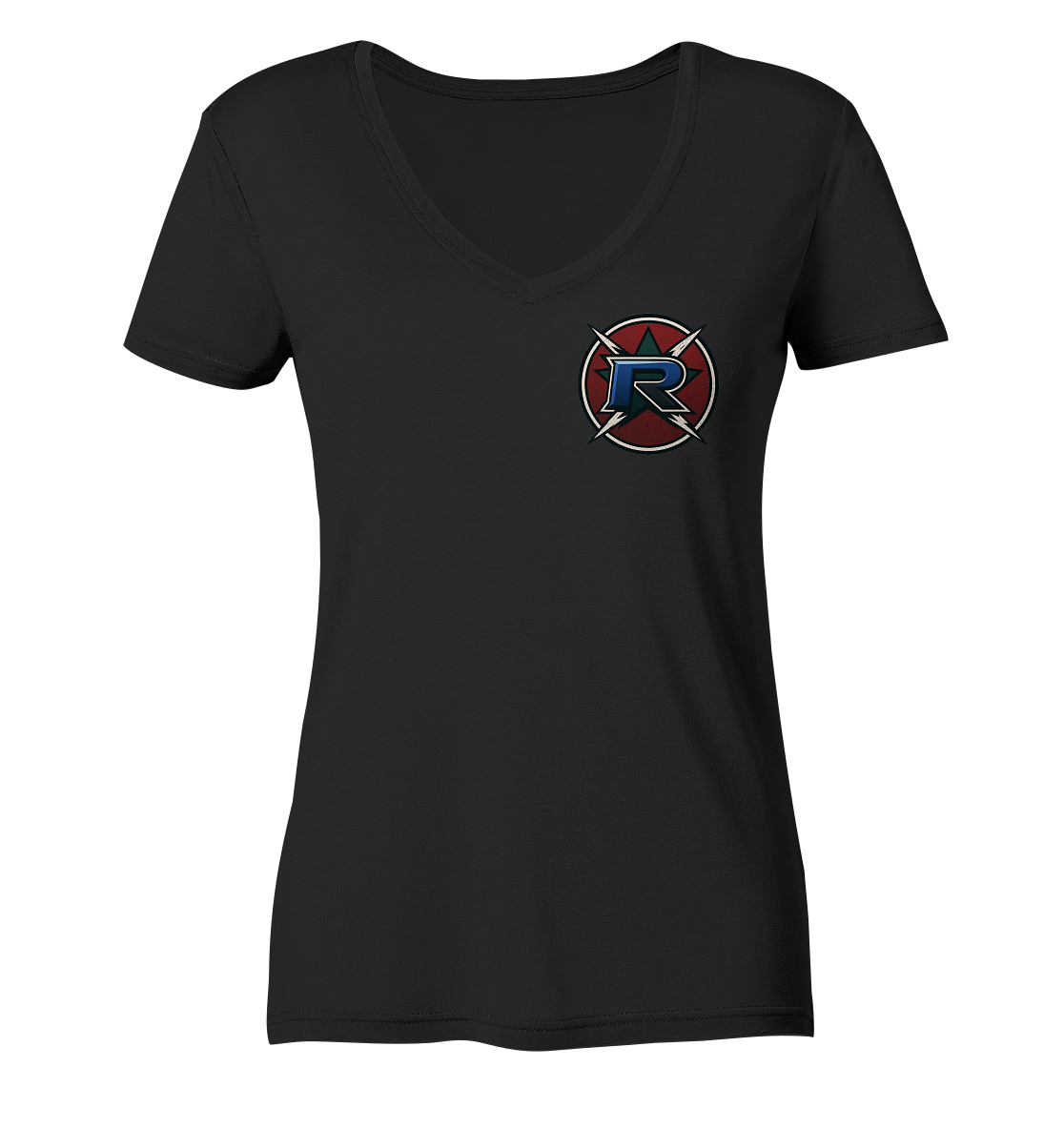 RogueDevil Logo - Ladies V-Neck Shirt