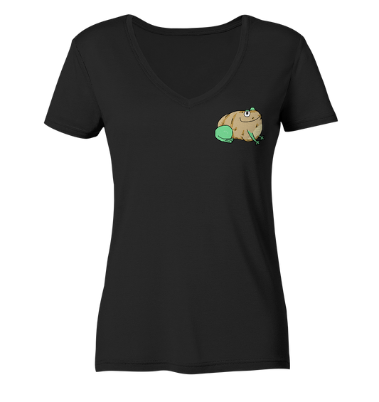 Aylana87 Kartoffelfrosch - Ladies V-Neck Shirt