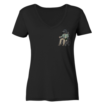 NoHandsNoSchoki PUBG - Ladies V-Neck Shirt