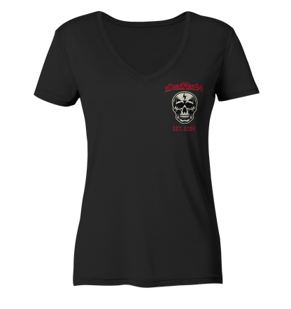 xDeadMan94 Logo - Ladies V-Neck Shirt