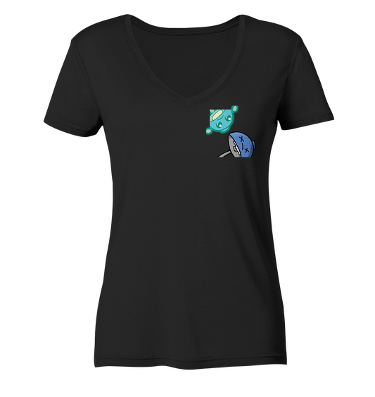 MonaLeesa HolgerRip - Ladies V-Neck Shirt