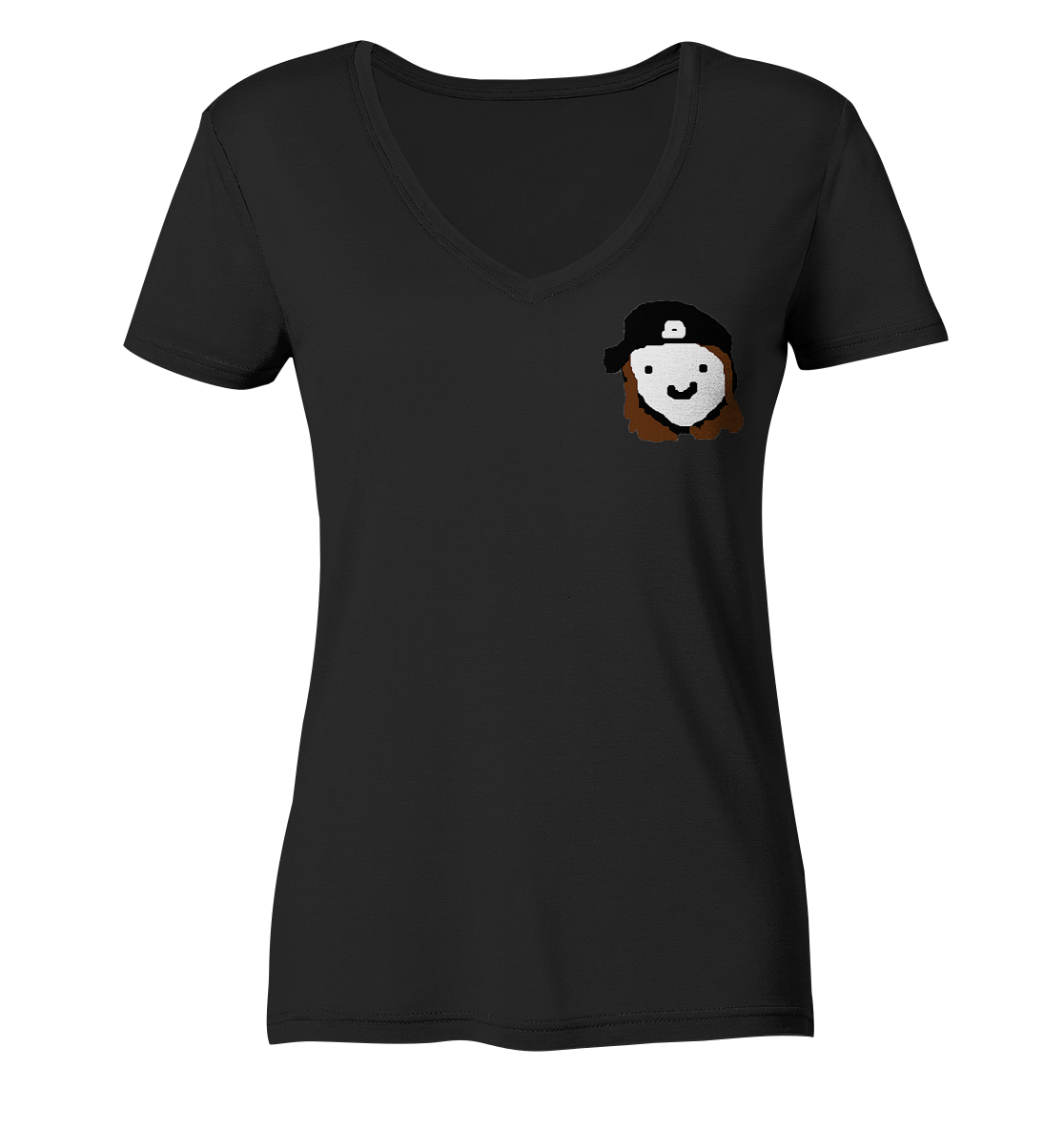 inVertLance Smile - Ladies V-Neck Shirt