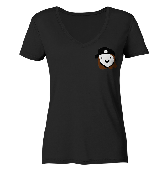 inVertLance Smile - Ladies V-Neck Shirt