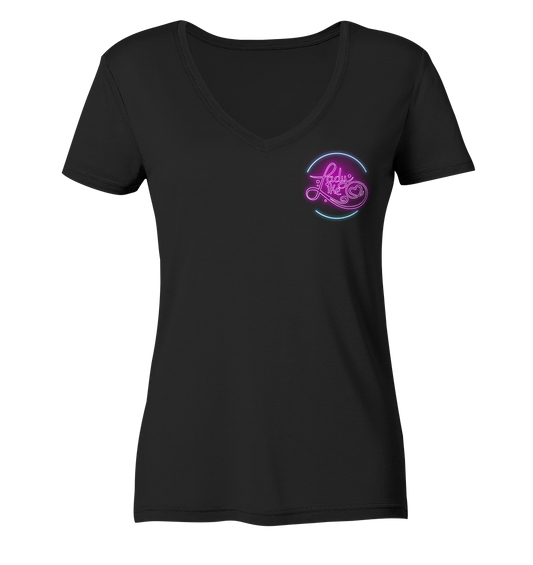 xLadyLikex Logo - Ladies V-Neck Shirt