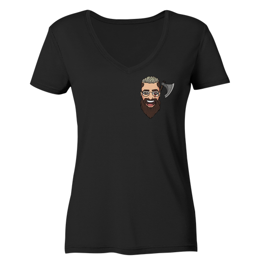 Adropon Logo - Ladies V-Neck Shirt