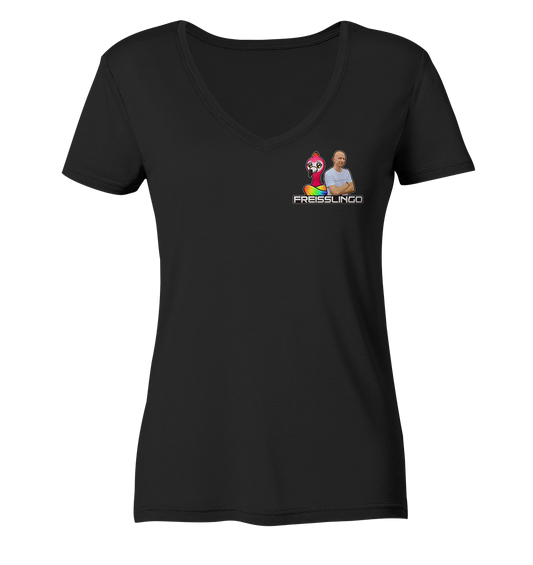 Freisslingo Logo - Ladies V-Neck Shirt