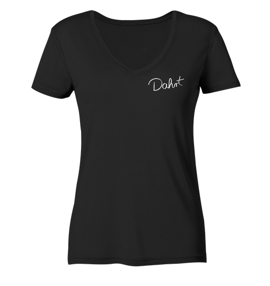 D4HRT Unterschrift - Ladies V-Neck Shirt