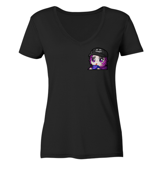 x3_kaspa Sip - Ladies V-Neck Shirt