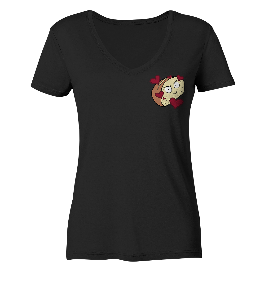 Aylana87 Herzbrot - Ladies V-Neck Shirt