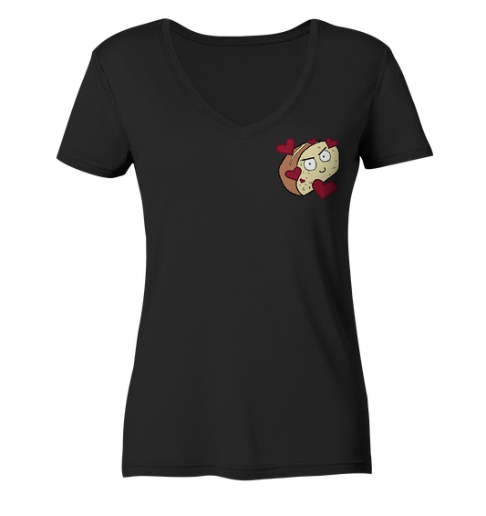 Aylana87 Herzbrot - Ladies V-Neck Shirt