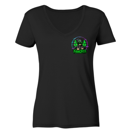 FreakTV19 Logo - Ladies V-Neck Shirt