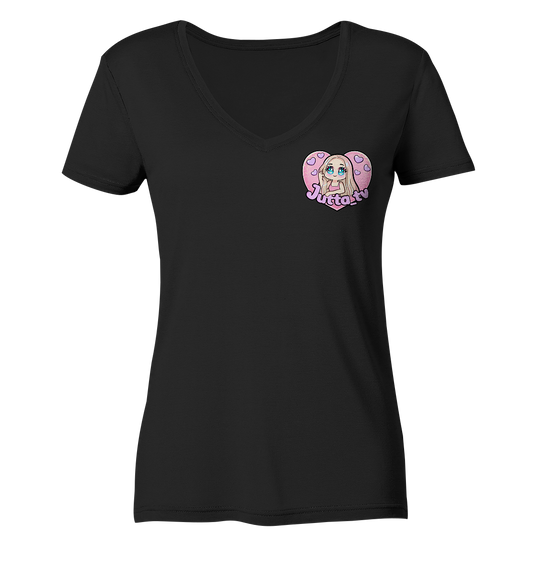 Jutta_tv Logo - Ladies V-Neck Shirt