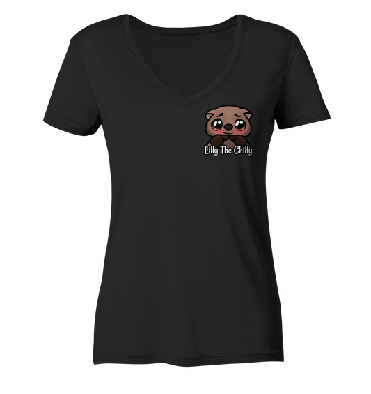 LillyTheChilly Shy - Ladies V-Neck Shirt