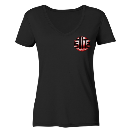 DieElite Logo - Ladies V-Neck Shirt