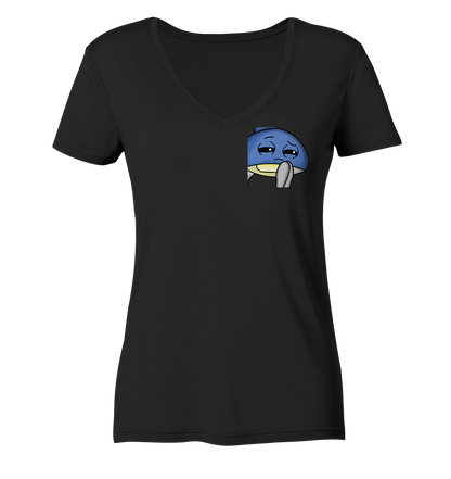 MonaLeesa HolgerHmm - Ladies V-Neck Shirt