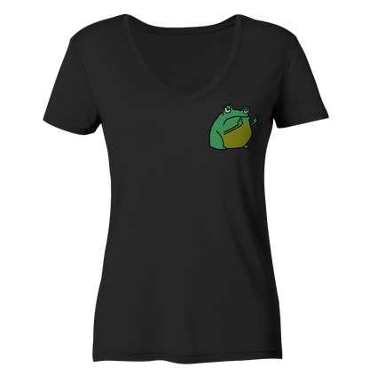 Aylana87 Kackfrosch - Ladies V-Neck Shirt