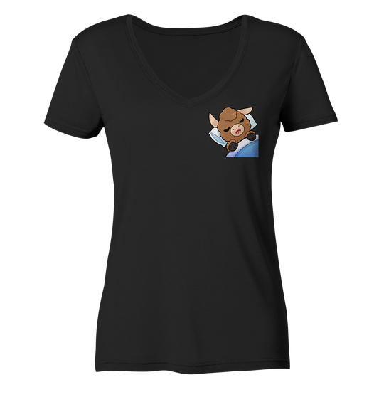 FlauschigTV Sleep - Ladies V-Neck Shirt