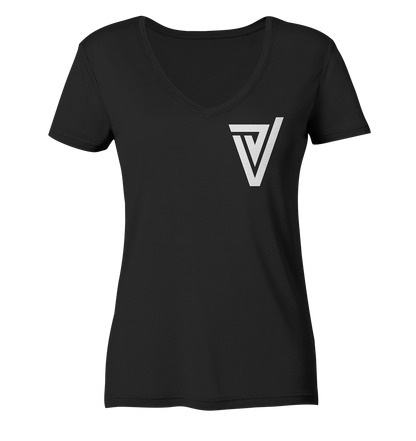 Verdipwnz Logo - Ladies V-Neck Shirt