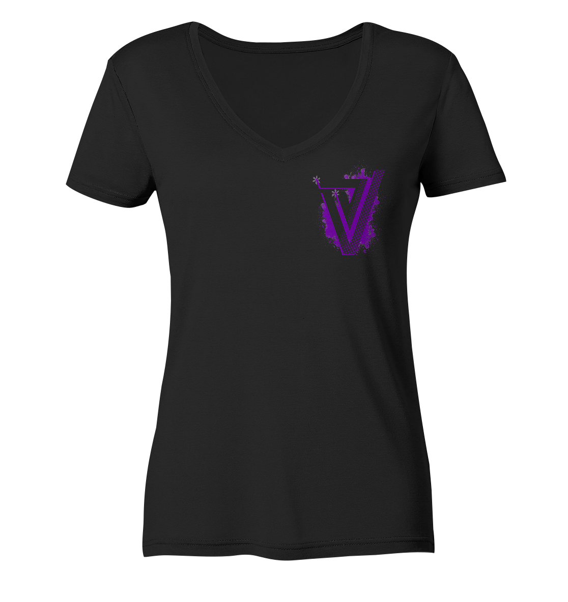 Verdipwnz Splash - Ladies V-Neck Shirt