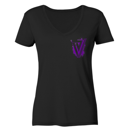 Verdipwnz Splash - Ladies V-Neck Shirt