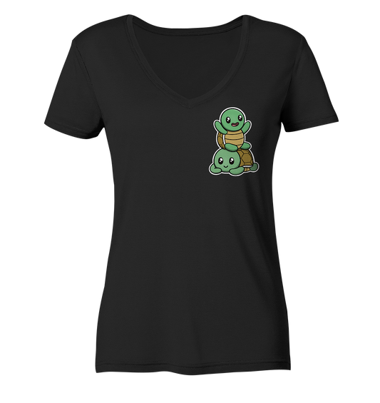 Lillimon 2Turtles - Ladies V-Neck Shirt