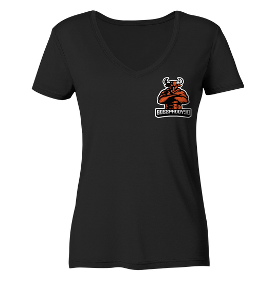 Bosspaddy90 Logo - Ladies V-Neck Shirt