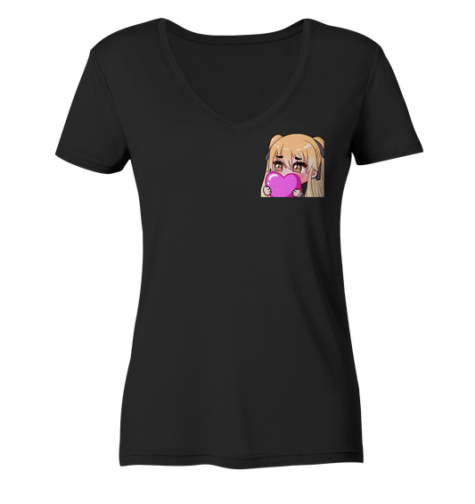 Miezchen Heart - Ladies V-Neck Shirt