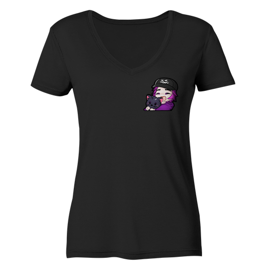 x3_kaspa Hug - Ladies V-Neck Shirt