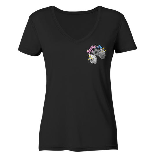 Jutta_tv Logo2 - Ladies V-Neck Shirt