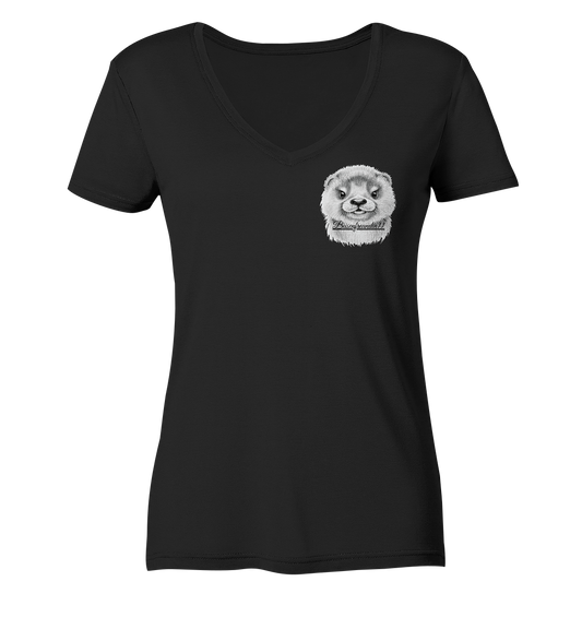 Busenfreundin11 Logo - Ladies V-Neck Shirt