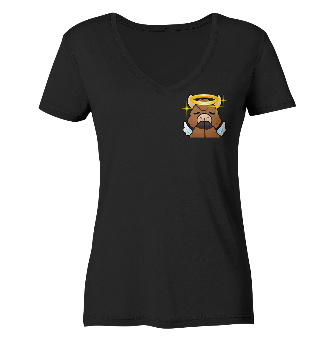 FlauschigTV Angel - Ladies V-Neck Shirt