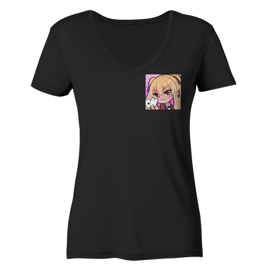 Miezchen Cards - Ladies V-Neck Shirt