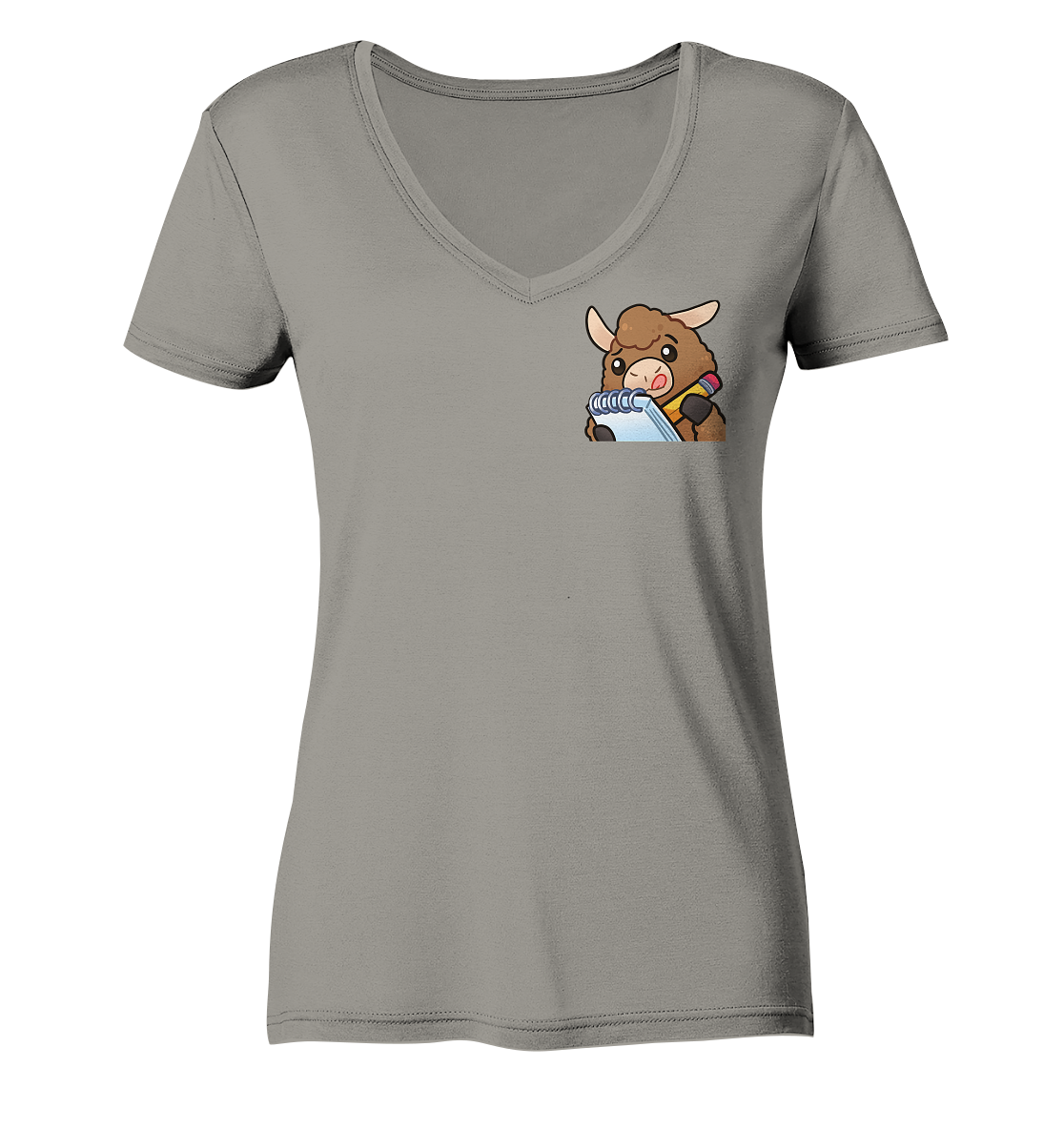 FlauschigTV Note - Ladies V-Neck Shirt