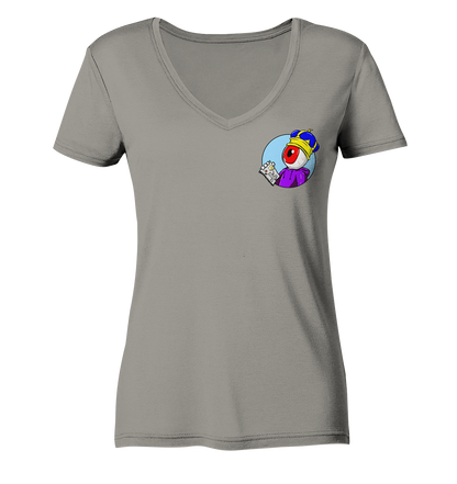 KekLuck Logo - Ladies V-Neck Shirt
