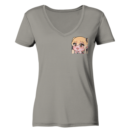 Miezchen Wow - Ladies V-Neck Shirt
